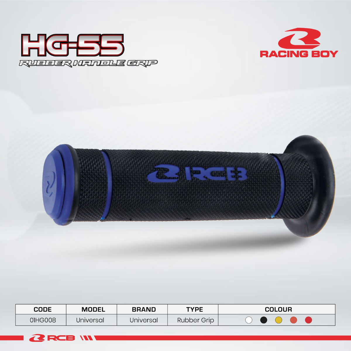 HG55 BLUE Racing Boy RCB Handgrip Handfat HG55 Universal - Blue - Gambar 1