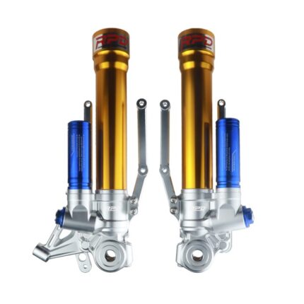Bottom Shock Tabung Shock Xmax Kaliper Radial RPD Pitch 100mm - Gold/Blue