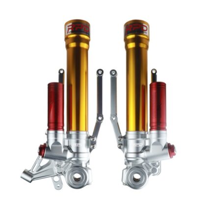 Bottom Shock Tabung Shock Xmax Kaliper Radial RPD Pitch 100mm - Gold/Red