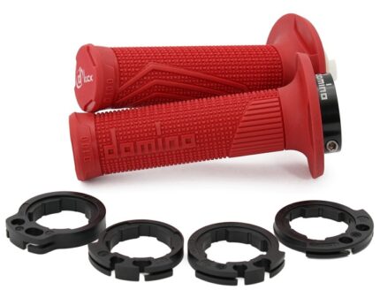Handgrip Domino Italy OffRoad D100 Dlock Grips Universal - Merah
