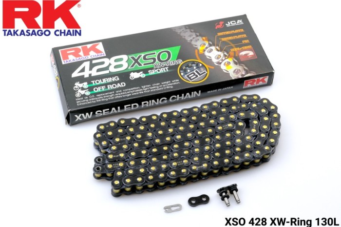 ginee_20241028191028757_5420409912-1.jpeg Rantai RK Takasago Chain 428 XSO XW-Ring 130L - Black - Gambar 1