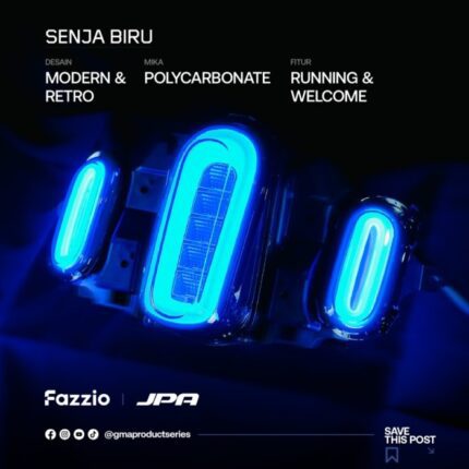 JPA Lampu Belakang dan Sein LED Yamaha Fazzio Original - Biru