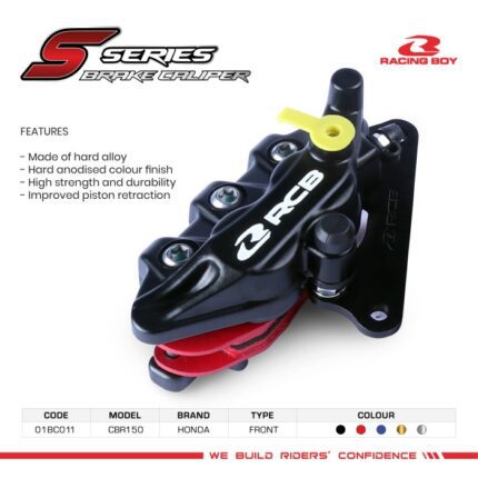 Racing Boy RCB Kaliper S Series Honda CBR150R - Depan - Hitam