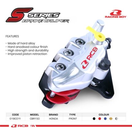 Racing Boy RCB Kaliper S Series Honda CBR150R - Depan - Silver