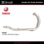 Header Kit Drake Stainless Yamaha R25/MT25 Original