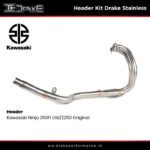 Header Kit Drake Stainless Kawasaki Ninja 250Fi Old/Z250 Original