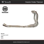 Header Drake Titanium Kawasaki ZX25R ZX-25 R Original