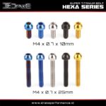 Drake Baut L Titanium M4 Hexa Series Grade 5 Original