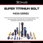 Drake Baut L Titanium M6 Hexa Series Grade 5 Original