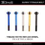 Drake Titanium Baut Tabung Minyak Rem Wr3,Tabung Brembo