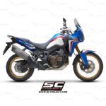 SC Project Adventure Titanium Matt Grey Slip On CRF1000L Africa Twin