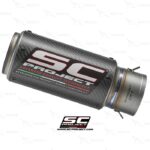 SC Project CR-T Muffler Carbon Knalpot Yamaha R1M With De-cat Link