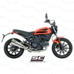 SC Project Twin Conic 70'S Fullsystem Ducati Scrambler 400 2016 -2019
