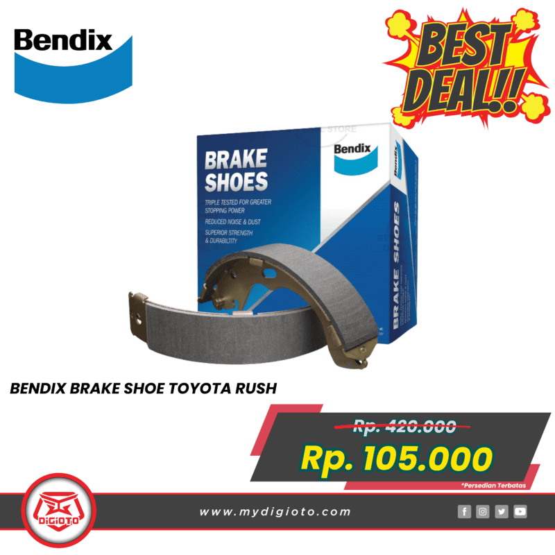 BENDIX BRAKE SHOE TOYOTA RUSH