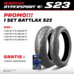 Ban Motor Battlax S23 Bridgestone Depan Belakang 120/70 160/60 17 Original