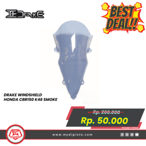 DRAKE WINDSHIELD HONDA CBR150 K46 SMOKE