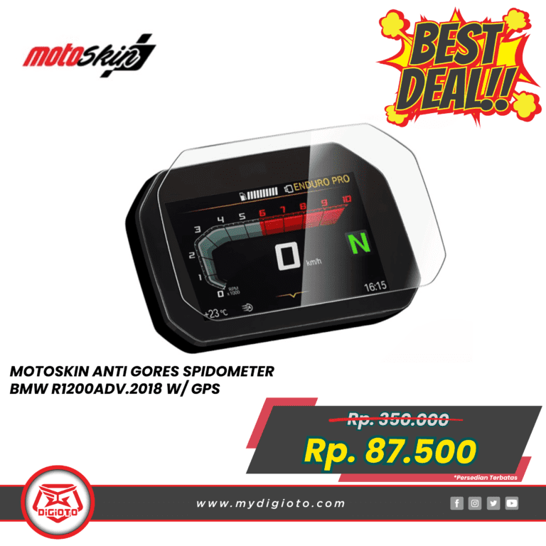 MOTOSKIN ANTI GORES SPIDOMETER BMW R1200ADV.2018 W GPS