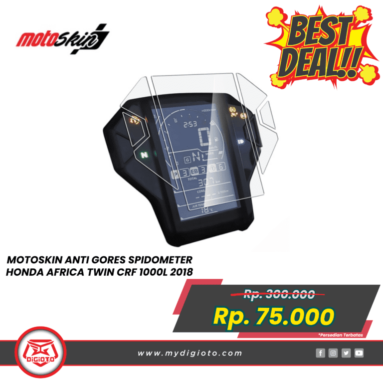 MOTOSKIN ANTI GORES SPIDOMETER HONDA AFRICA TWIN CRF 1000L 2018