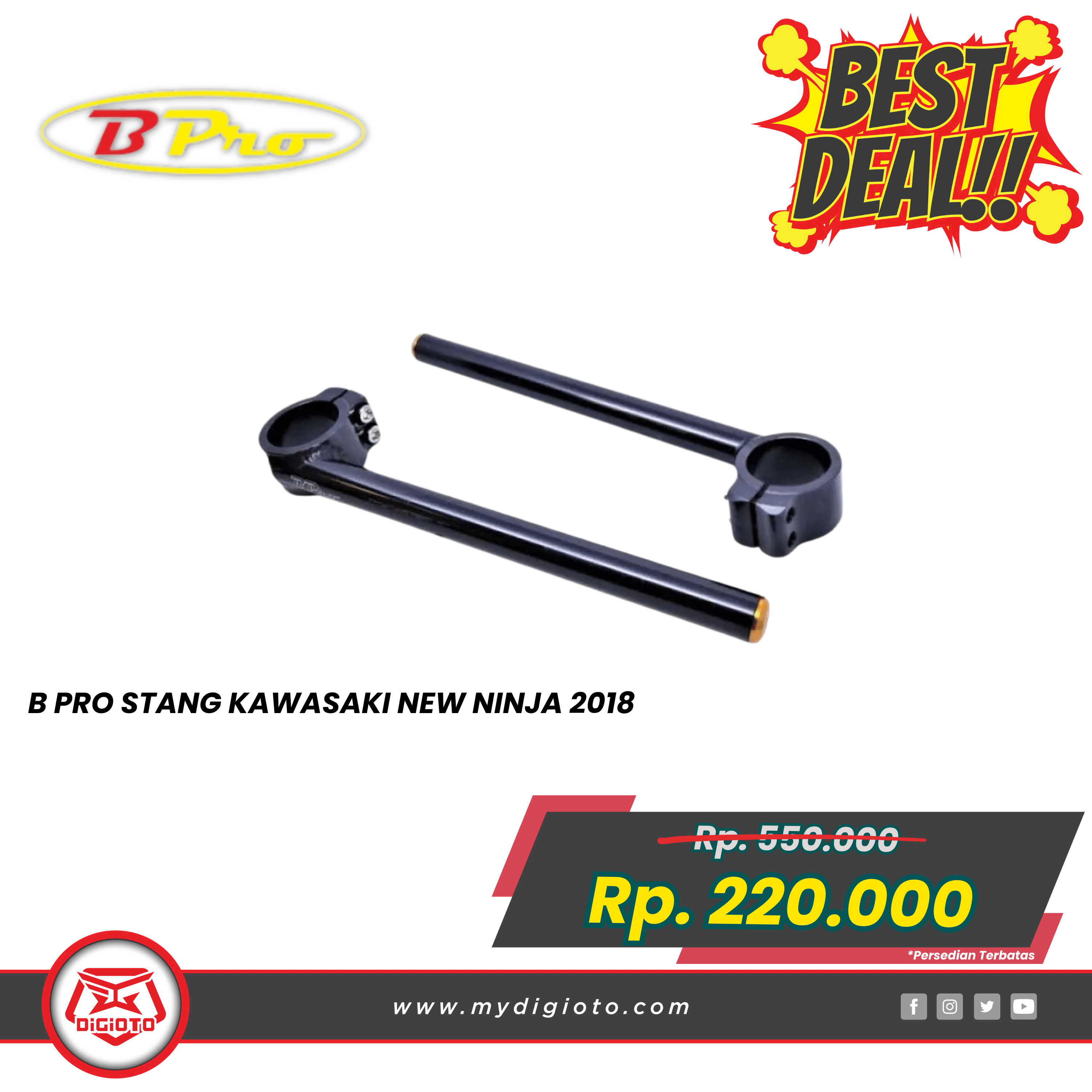 Sale B PRO STANG KAWASAKI NEW NINJA 2018 B PRO STANG KAWASAKI NEW NINJA 2018