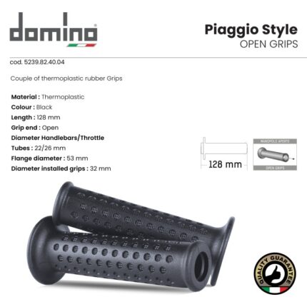Handgrip Domino Italy Scooter Original Universal - Open End Black