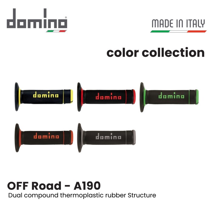 ginee_20241019182351027_7437573997.jpeg Handgrip Domino Italy Offroad A190 Exterme Original Universal - Gambar 1