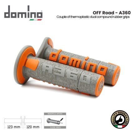 Handgrip Domino Italy Offroad A360 Original Universal - Abu Orange