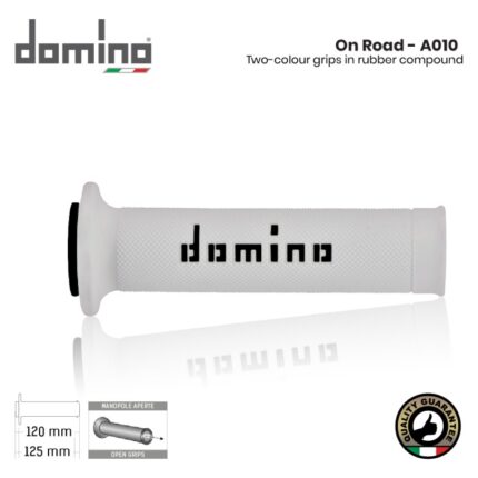 Handgrip Domino Italy Dot Racing A010 Universal Original - Putih Hitam