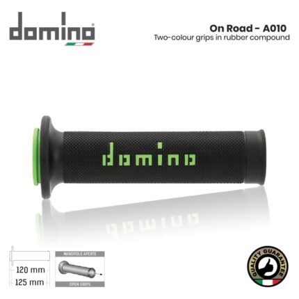 Handgrip Domino Italy Dot Racing A010 Universal Original - Hitam Hijau