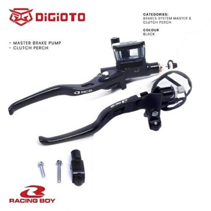 Paket Bundling Racing Boy RCB Master Rem E3 Kanan dan E2 Cable Only - Silver