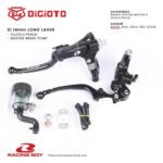 Paket Bundling Racing Boy RCB Master Rem Radial S1 14mm Long Lever Kanan + S1 Cable Only