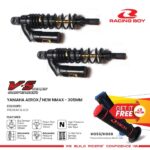Shock Shockbreaker Racing Boy RCB VS Premium Black Series Yamaha Aerox 305mm