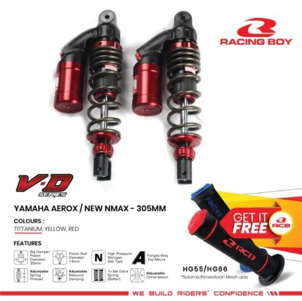 Shock Shockbreaker Racing Boy RCB VD Series Aerox 305mm - Titanium