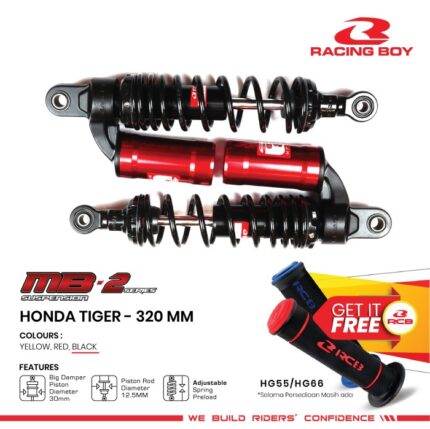 Shock Shockbreaker Racing Boy RCB MB-2 Series Honda Tiger 320mm - Premium Black