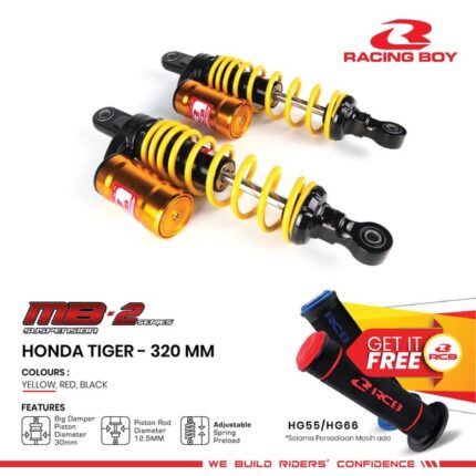 Shock Shockbreaker Racing Boy RCB MB-2 Series Honda Tiger 320mm - Kuning