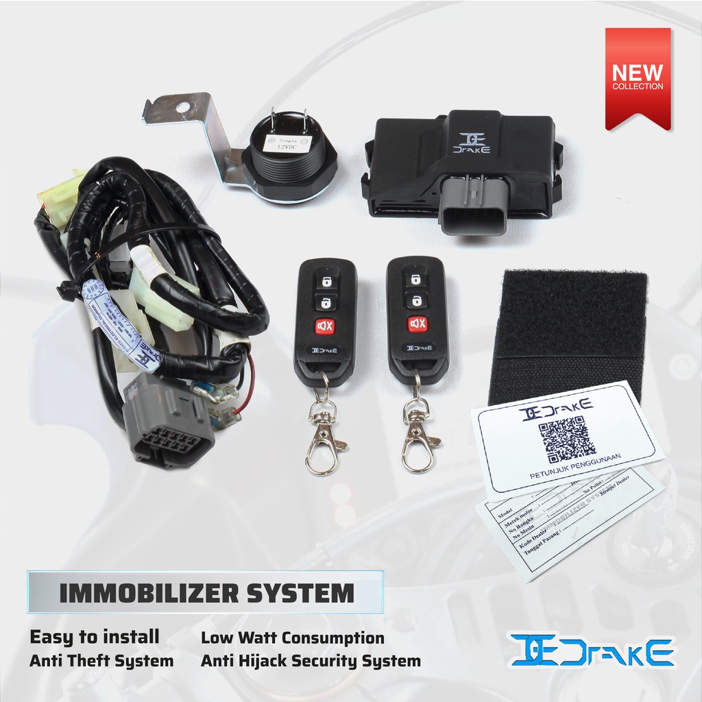 ginee_20241223123033723_3760277441.jpeg Drake Immobilizer Alarm Universal Untuk Semua Motor - Gambar 1