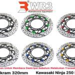 Piringan Cakram WR3 Ninja 250FI Old 320mm Discbrake Full Floating