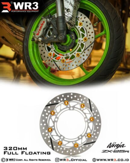 WR3 DiscBrake Piringan Cakram Depan ZX-25R - 320mm Full Floating