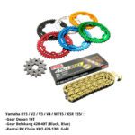 Paket Gear Gir Set Depan Belakang Rantai Yamaha R15V3 R15V4 R15 V3 V4 XSR 155 XSR155 Ukuran Standar