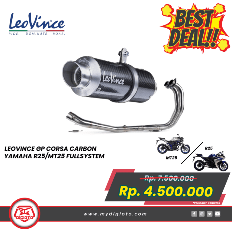 LEOVINCE GP CORSA CARBON YAMAHA R25MT25 FULLSYSTEM 3380