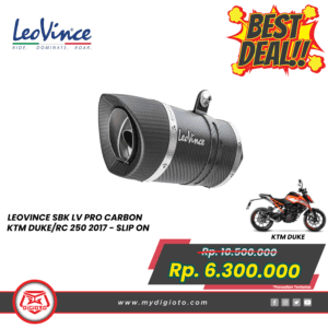 LEOVINCE SBK LV PRO CARBON KTM DUKERC 250 2017 SLIP ON 14184E