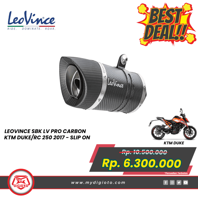 LEOVINCE SBK LV PRO CARBON KTM DUKERC 250 2017 SLIP ON 14184E