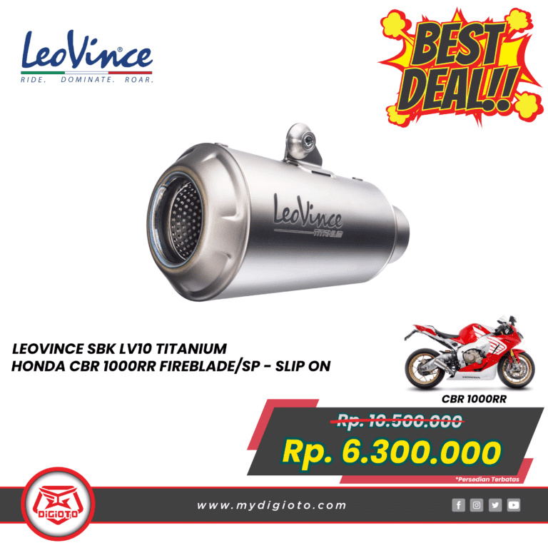 LEOVINCE SBK LV10 TITANIUM HONDA CBR 1000RR FIREBLADESP SLIP ON 15207T