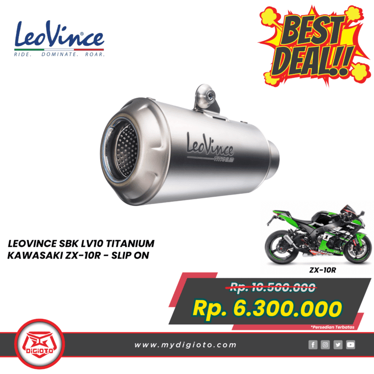 LEOVINCE SBK LV10 TITANIUM KAWASAKI ZX-10R SLIP ON 15200T