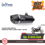 LEOVINCE SBK NERO SS HONDA CRF 1000 L AFRICA TWIN SLIP ON 14044