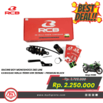 RACING BOY MONOSHOCK DB2 LINE KAWASAKI NINJA 150RR KRR 260MM PREMIUM BLACK