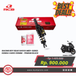 RACING BOY REAR SHOCK MB2+ SERIES HONDA VARIO 330MM PEMIUM BLACK