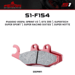 Kampas Rem Depan Fenrir Sprint 3V GTX MP3 Liberty 100 150 GTS 300 HPE S1-F154