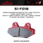 Kampas Rem Depan Fenrir FOX R S Gesit G1 Smoot Tempur Volta 401 Uwinfly T3 T3S T3 Pro S1-F018