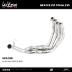Header Kit Stainless Leovince Leheran Knalpot Kawasaki Z900 '18 Original