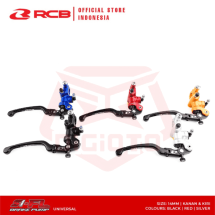 Master Rem RCB Racing Boy S1 Facelift FL 14mm 14 mm Kanan Kiri Nmax Xmax Forza PCX Vario 160 - Kanan, Titanium